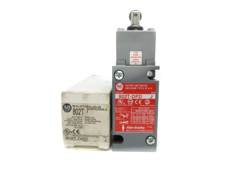 ALLEN BRADLEY 802T-DPD SER. J 120-600VAC 60A (WH) NSMP
