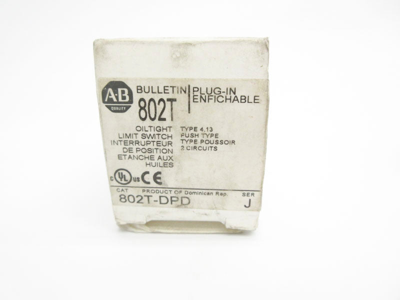 ALLEN BRADLEY 802T-DPD SER. J 120-600VAC 60A (WH) NSMP