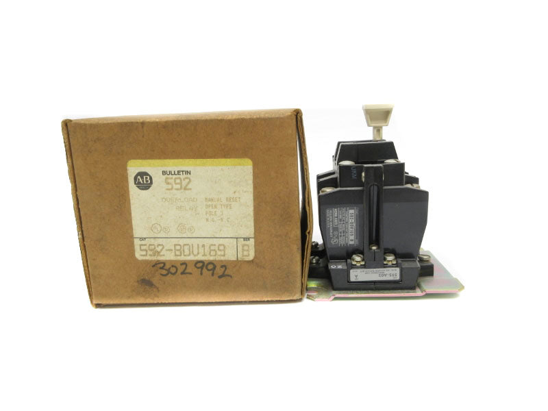 ALLEN BRADLEY 592-BOV169 SER. B 120-600VAC (BR/YL) NSMP