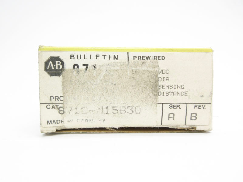 ALLEN BRADLEY 871C-N15B30 SER. A 10-30VDC (BK/YL) NSMP