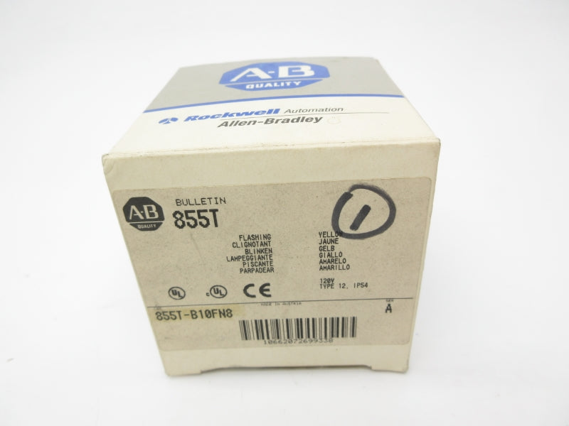 ALLEN BRADLEY 855T-B10FN8 SER. A 120V (GY/BL) NSMP
