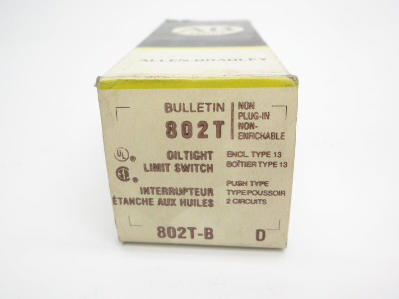 ALLEN BRADLEY 802T-B SER. D 120-600VAC 60A (BK/YL) NSMP