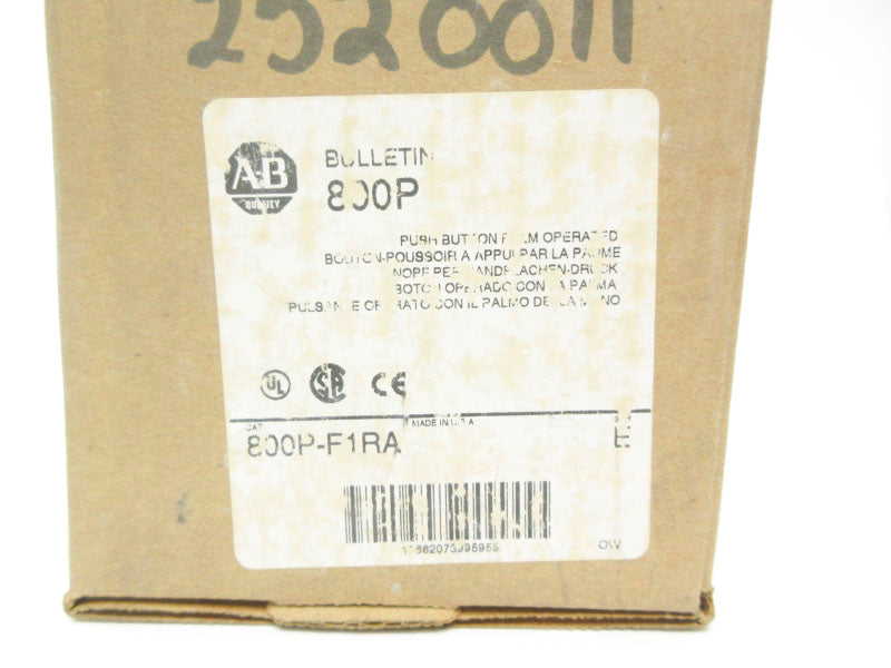 ALLEN BRADLEY 800P-F1RA SER. E (BR/WH) NSMP