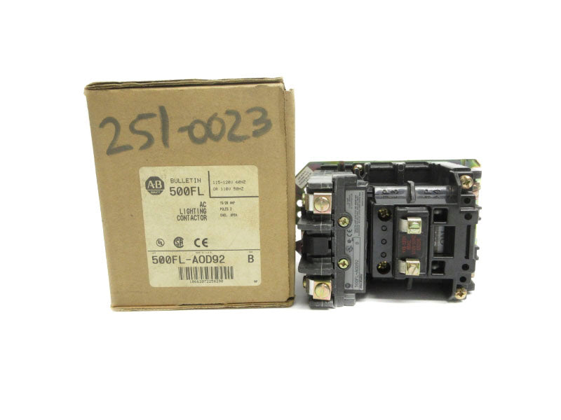 ALLEN BRADLEY 500FL-AOD92 SER. B 120V 30A (BR/WH) NSMP