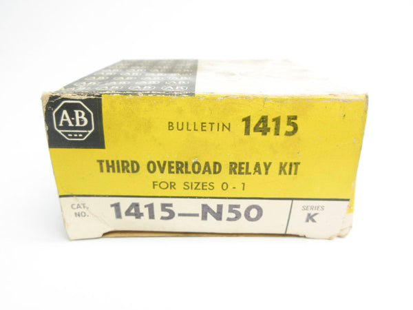 ALLEN BRADLEY 1415-N50 SER. K 600VAC (BK/YL) NSMP