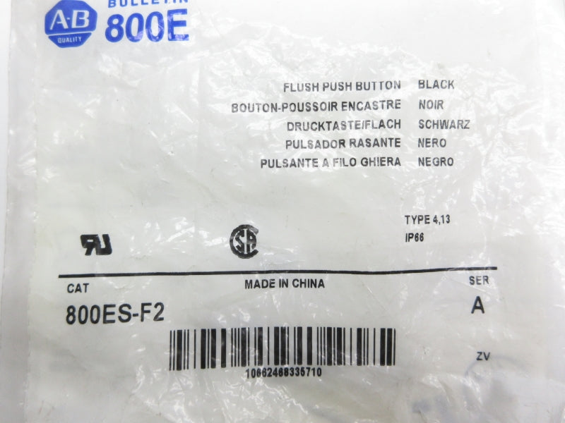 ALLEN BRADLEY 800ES-F2 SER. A NSMP
