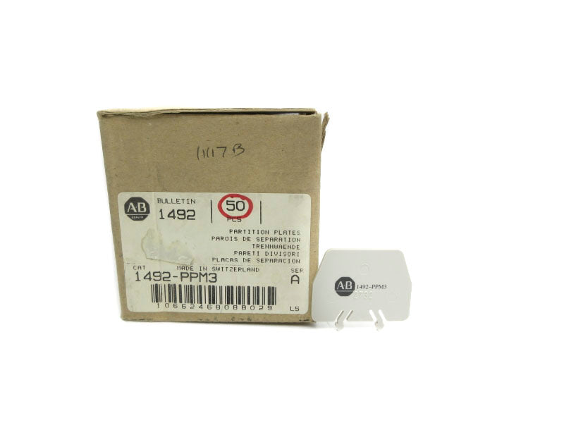 ALLEN BRADLEY 1492-PPM3 SER. A (PKG OF 50) (BR/WH) NSMP