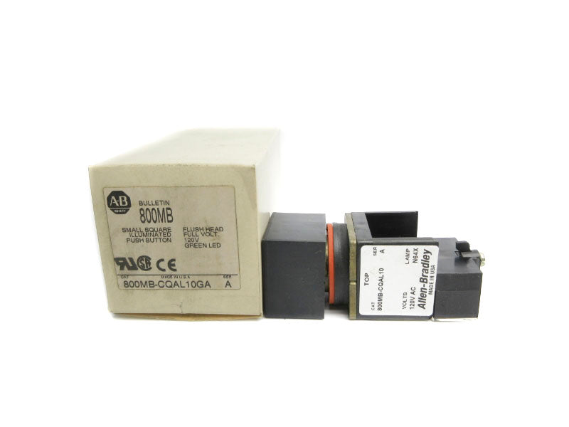 ALLEN BRADLEY 800MB-CQAL10GA SER. A 120VAC (WH) NSMP