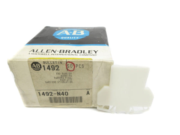 ALLEN BRADLEY 1492-N40 SER. A (PKG OF 50) (BK/BL) NSMP
