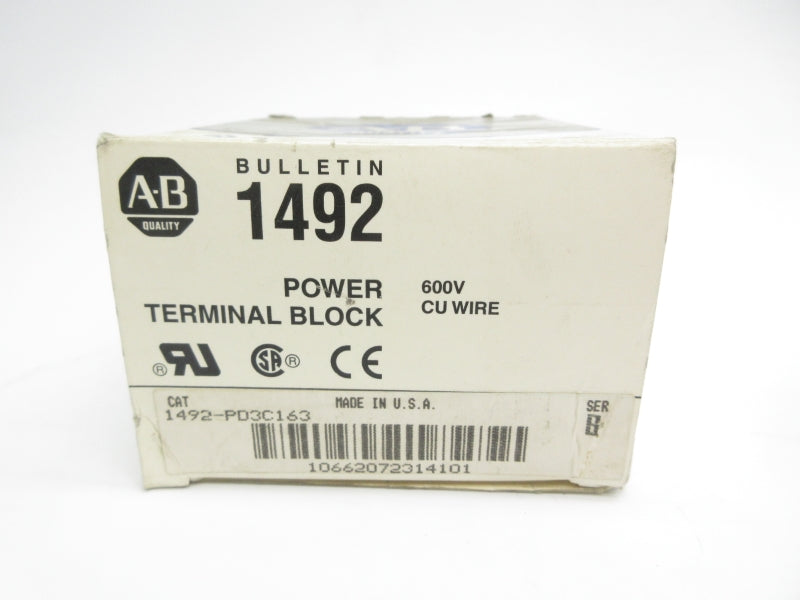 ALLEN BRADLEY 1492-PD3C163 SER. B 600V 380A (GY/BL) NSMP