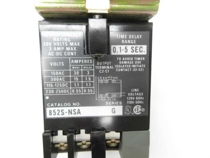ALLEN BRADLEY 852S-NSA SER. G 300V 3A 0.1-5S NSNP