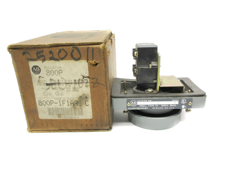 ALLEN BRADLEY 800P-1F1AR SER. C 600V (BR/WH) NSMP