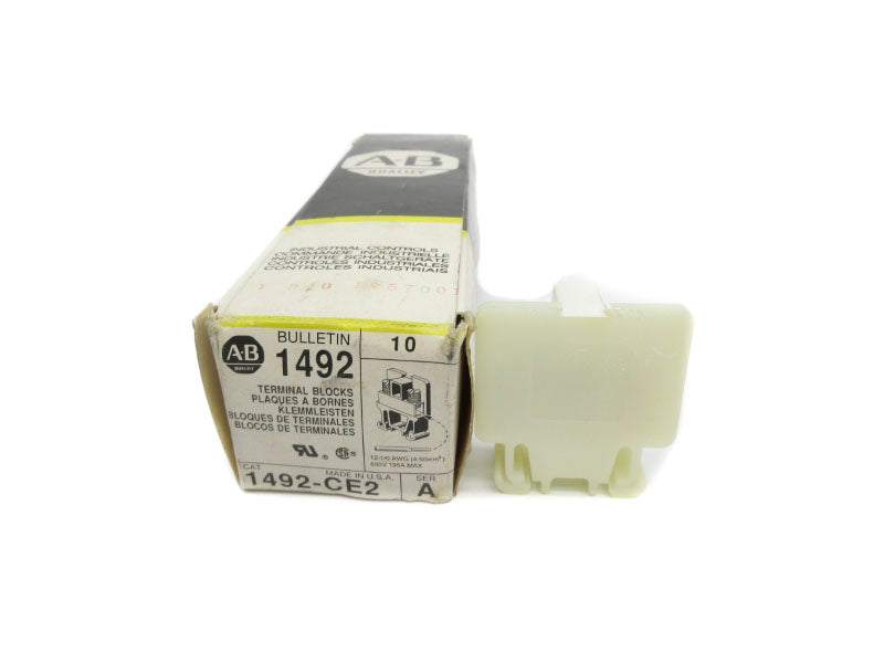 ALLEN BRADLEY 1492-CE2 SER. A (PKG OF 10) (BK/YL) NSMP