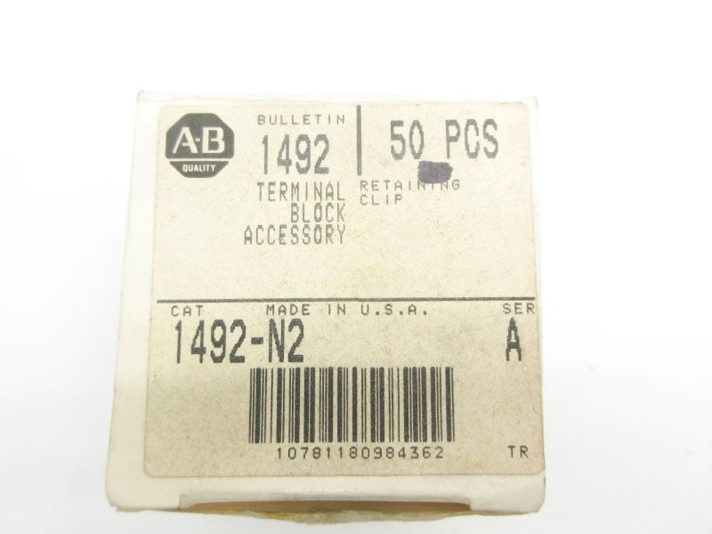 ALLEN BRADLEY 1492-N2 SER. A (PKG OF 50) (GY/BL) NSMP