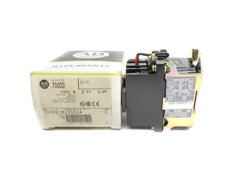 ALLEN BRADLEY 700DC-N200Z24 SER. C 24VDC 60A (BK/YL) NSMP