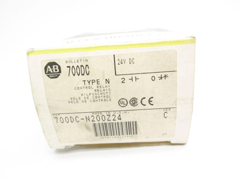 ALLEN BRADLEY 700DC-N200Z24 SER. C 24VDC 60A (BK/YL) NSMP