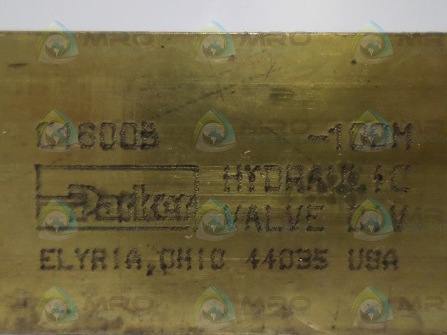 PARKER C1600S BRASS HYDRAULIC CHECK VALVE *USED*
