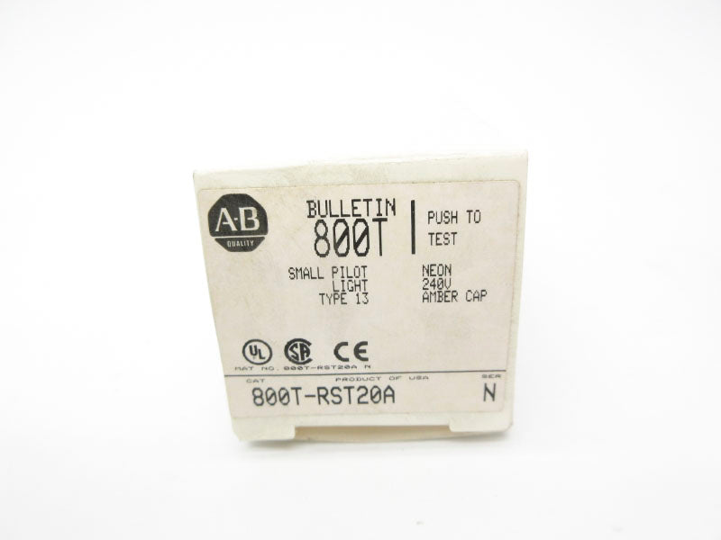 ALLEN BRADLEY 800T-RST20A SER. N 240VDC (WH) NSMP