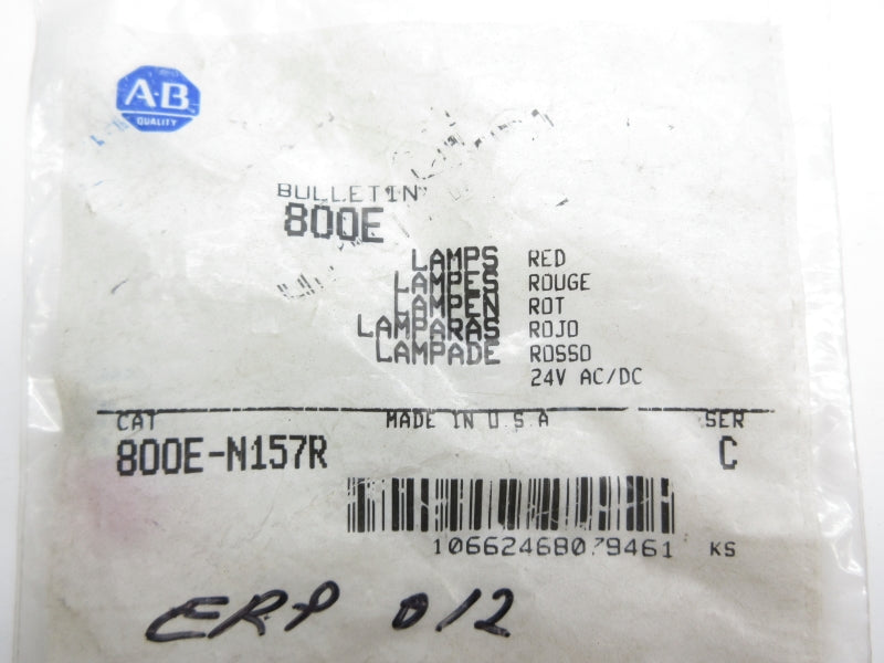 ALLEN BRADLEY 800E-N157R SER. C 24VAC/VDC NSMP