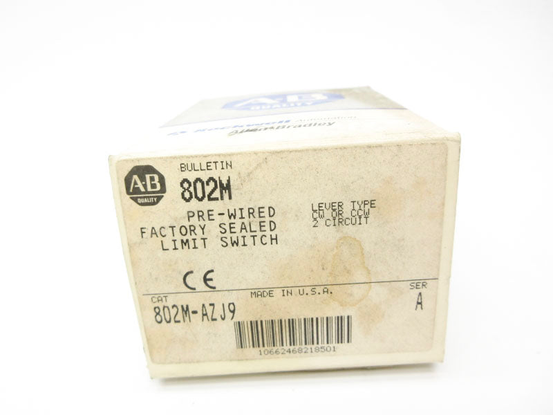 ALLEN BRADLEY 802M-AZJ9 SER. A 5-24VDC 1.1A (GY/BL) NSMP