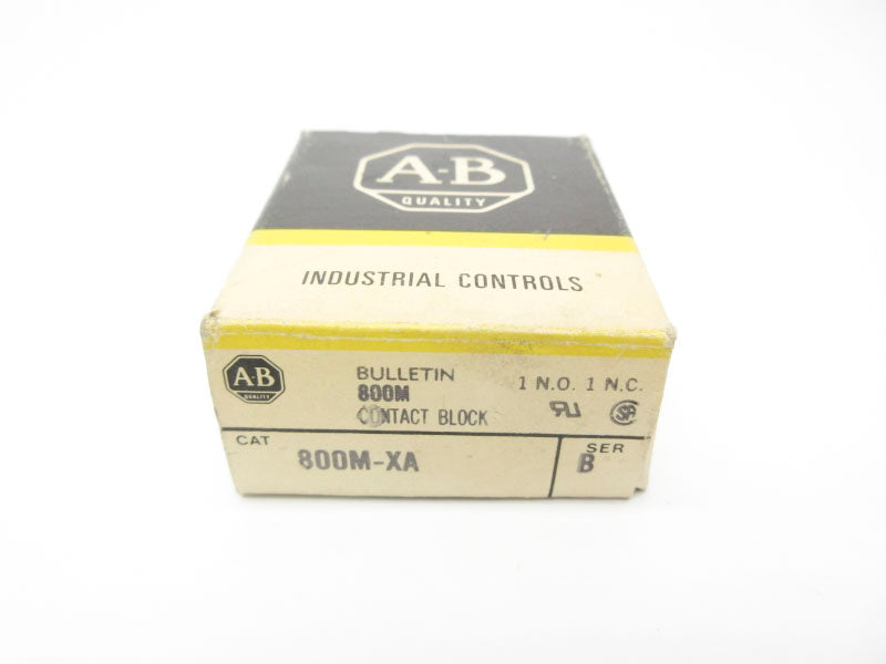 ALLEN BRADLEY 800M-XA SER. B 300VAC (BK/YL) NSMP