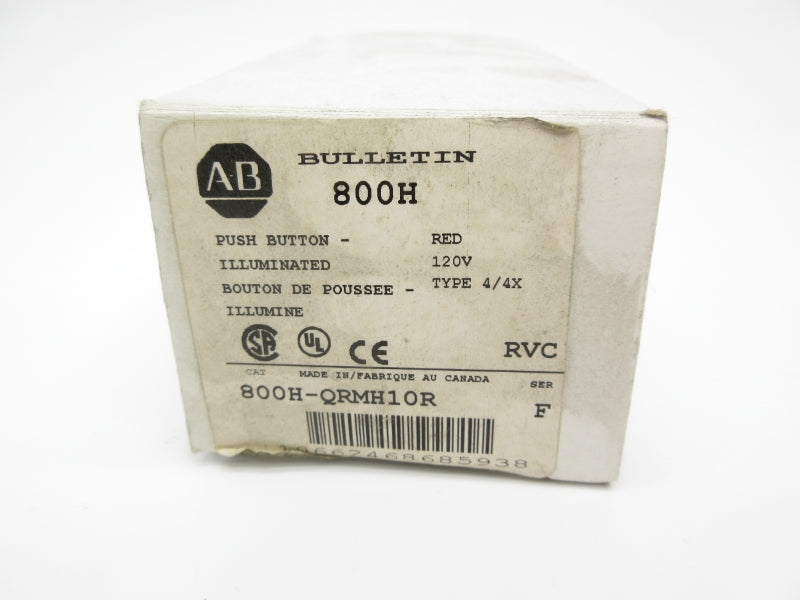 ALLEN BRADLEY 800H-QRMH10R SER. F 120VAC (WH) NSMP