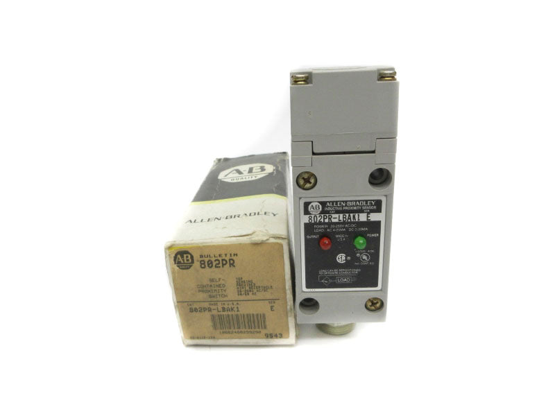 ALLEN BRADLEY 802PR-LBAK1 SER. E 20-250VAC/VDC (BK/YL) NSMP