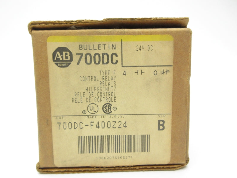ALLEN BRADLEY 700DC-F400Z24 SER. B 24VDC 60A (BR/YL) NSMP