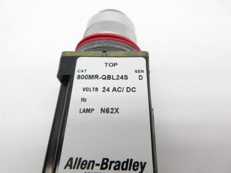 ALLEN BRADLEY 800MR-QBL24S SER. D 24VAC/VDC NSNP