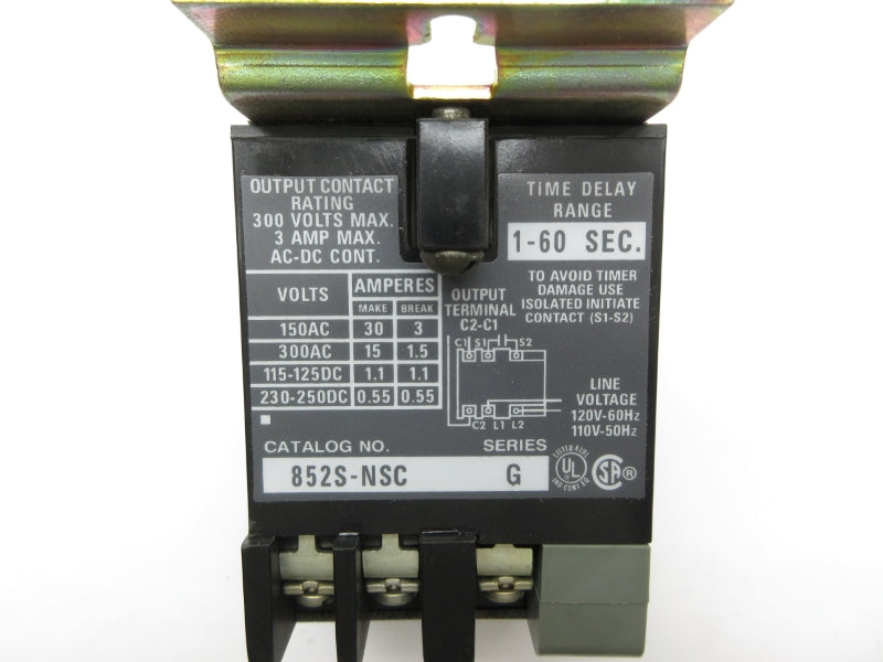 ALLEN BRADLEY 852S-NSC SER. G 300V 3A 1-60S NSNP