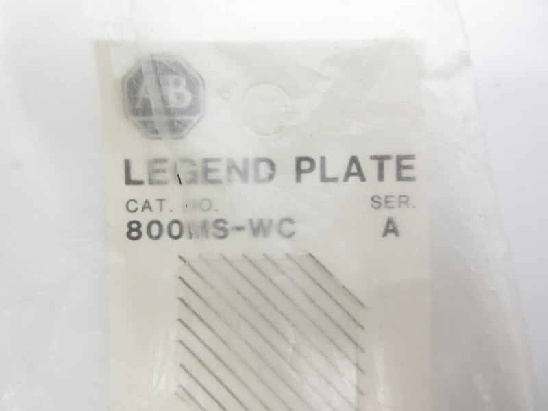 ALLEN BRADLEY 800MS-WC SER. A (AMBER) NSMP