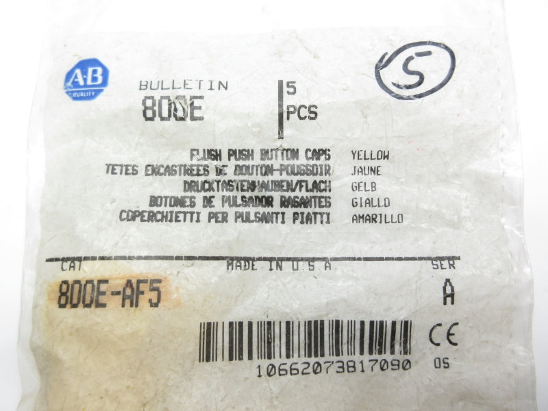 ALLEN BRADLEY 800E-AF5 SER. A (PKG OF 5) NSMP