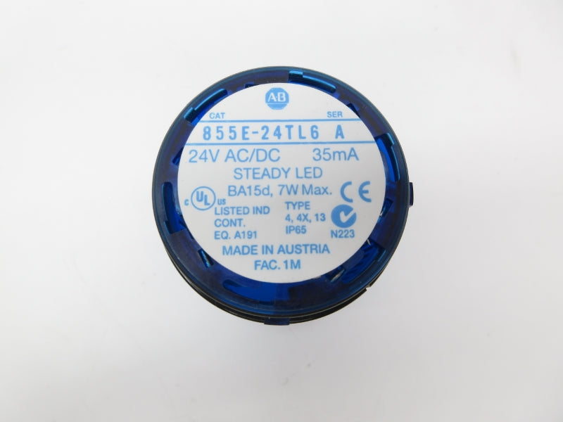 ALLEN BRADLEY 855E-24TL6 SER. A 24VAC/VDC NSNP