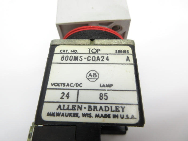 ALLEN BRADLEY 800MS-CQA24 SER. A 24VAC/VDC NSNP
