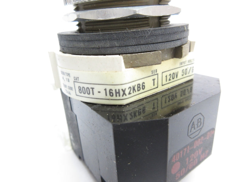 ALLEN BRADLEY 800T-16HR2KB6 SER. T 120V NSNP