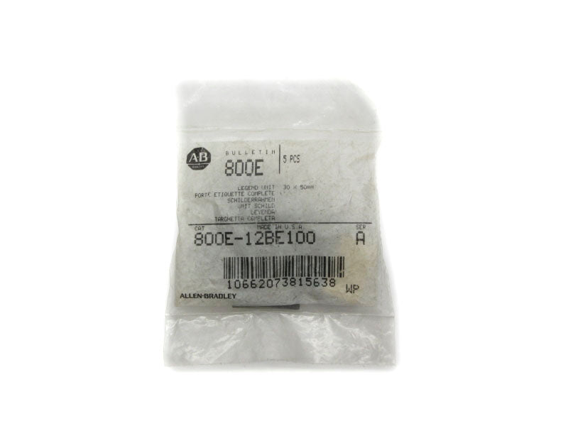 ALLEN BRADLEY 800E-12BE100 SER. A (PKG OF 5) NSMP
