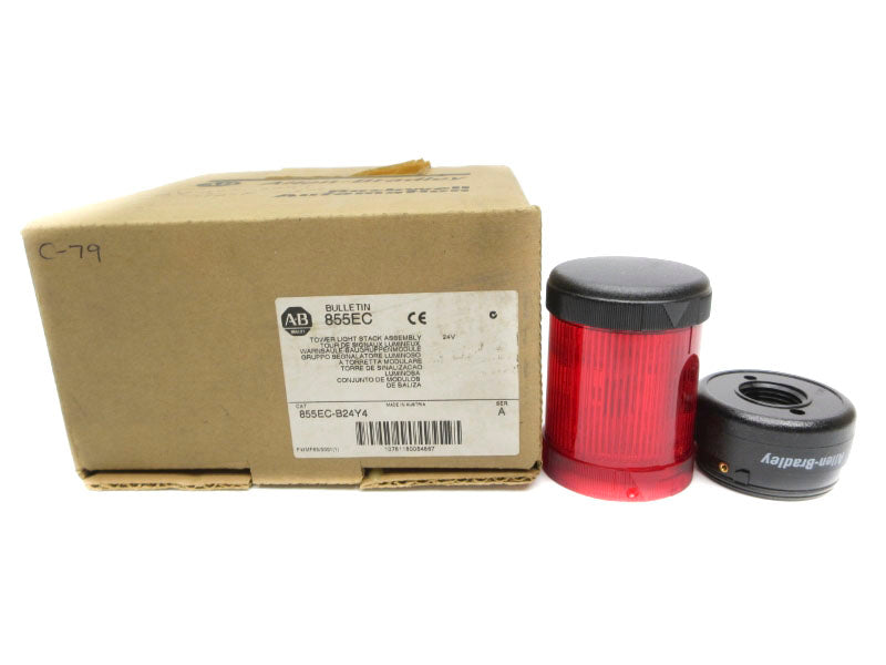 ALLEN BRADLEY 855EC-B24Y4 SER. A 24V (BR/WH) NSMP