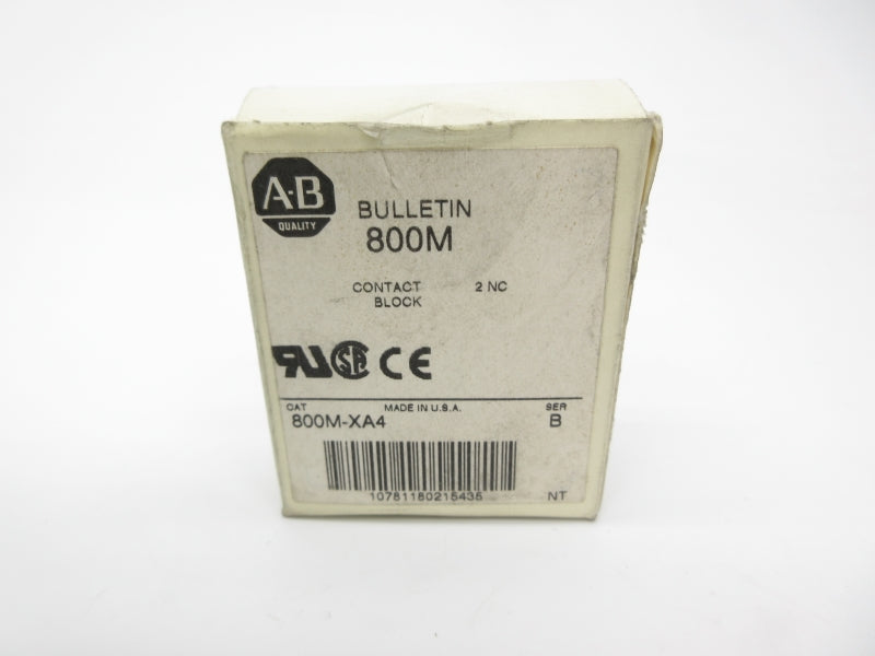 ALLEN BRADLEY 800M-XA4 SER. B 300VAC (WH) NSMP