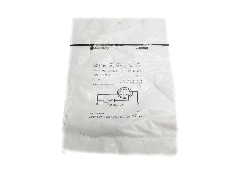 ALLEN BRADLEY 871TM-DN2NP12-D4 SER. X 10-30VDC NSMP
