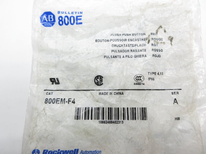 ALLEN BRADLEY 800EM-F4 SER. A NSMP