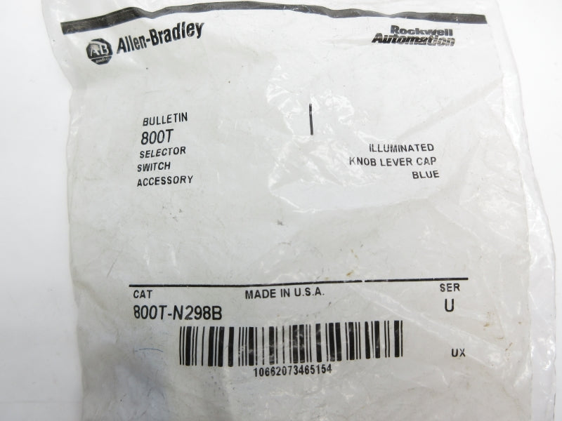 ALLEN BRADLEY 800T-N298B SER. U NSMP
