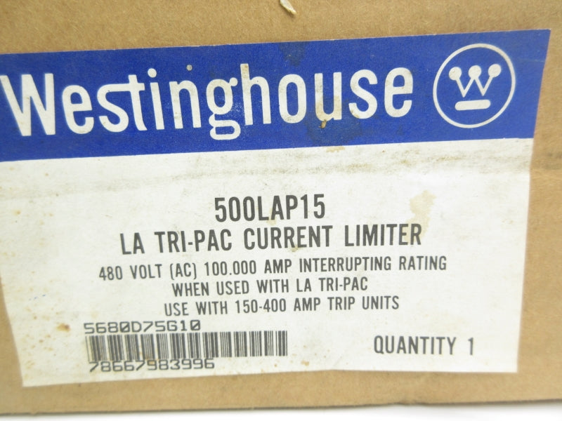 WESTINGHOUSE 500LAP15 480V 100KA NSMP