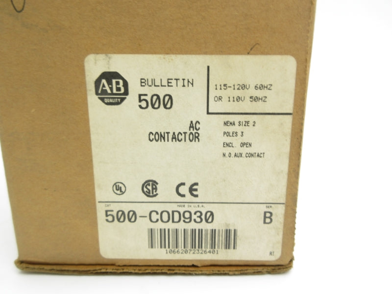 INDUSTRIAL SPARE PART 500-COD93 SER. B 110/115-120V 45A (BR/WH) NSMP