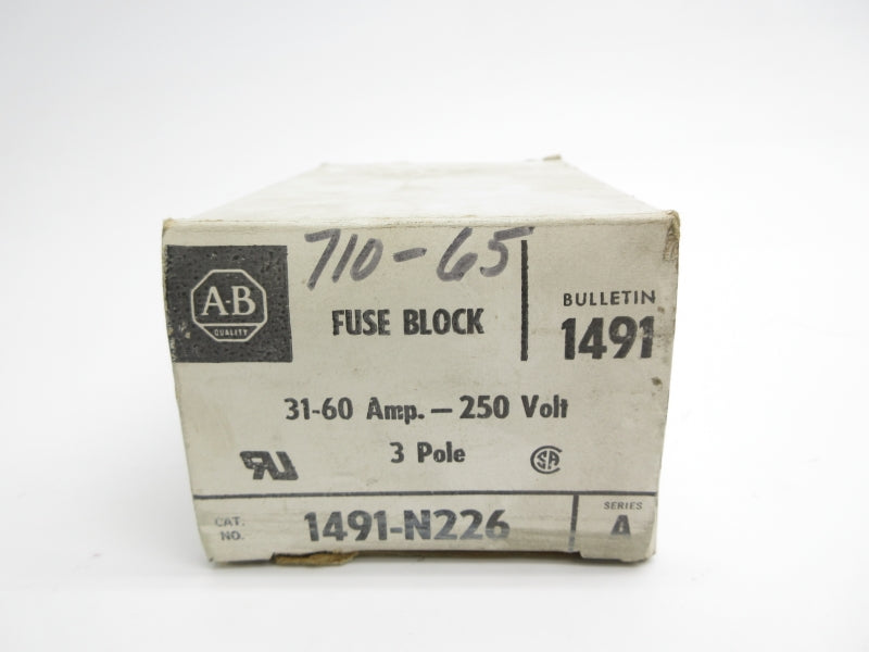 ALLEN BRADLEY 1491-N226 SER. A 250V 31-60A (WH) NSMP