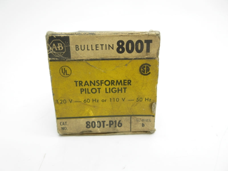 ALLEN BRADLEY 800T-P16 SER. B 110/120V (BK/YL) NSMP