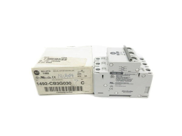 ALLEN BRADLEY 1492-CB3G030 SER. C 480V 3A NSMP