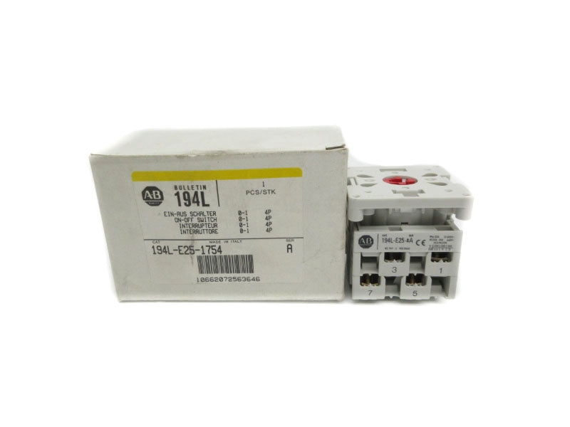 INDUSTRIAL SPARE PART 194L-E25-1754 SER. A (WH/YL) NSMP