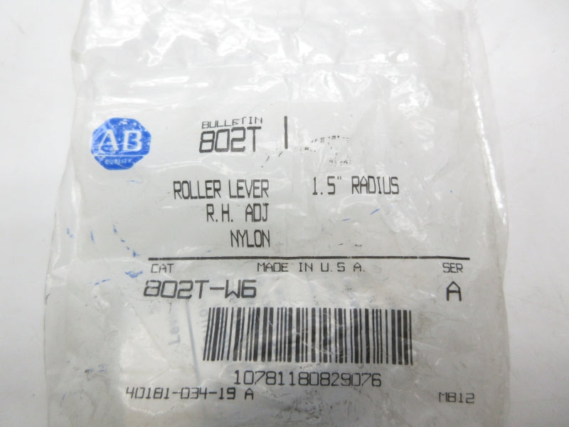 ALLEN BRADLEY 802T-W6 SER. A 1.5" NSMP