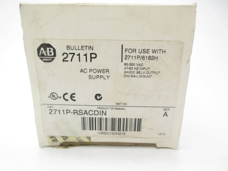 INDUSTRIAL SPARE PART 2711P-RSACDIN SER. A 85-265VAC 3A NSMP