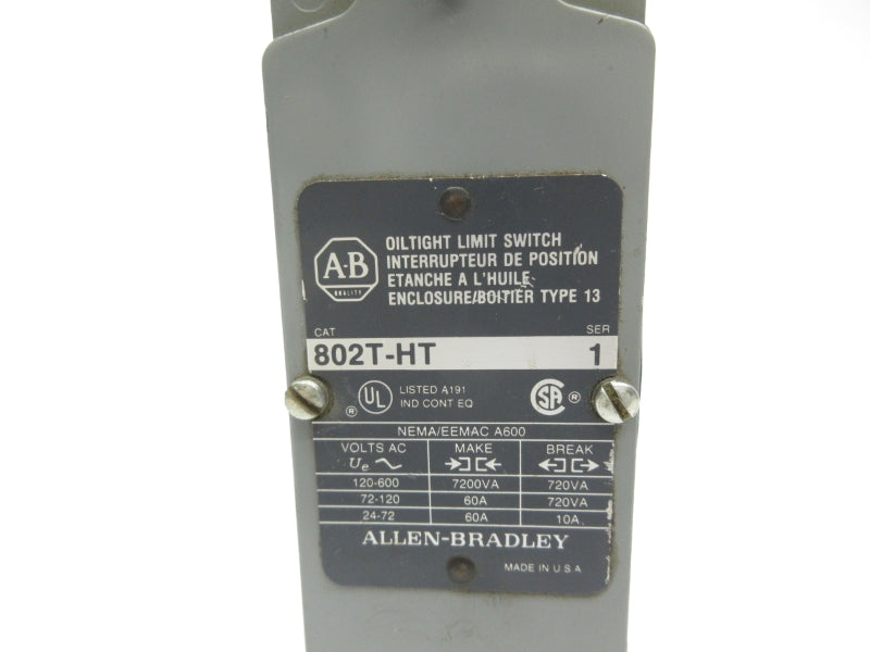 ALLEN BRADLEY 802T-HT SER. 1 72-120VAC 60A NSNP
